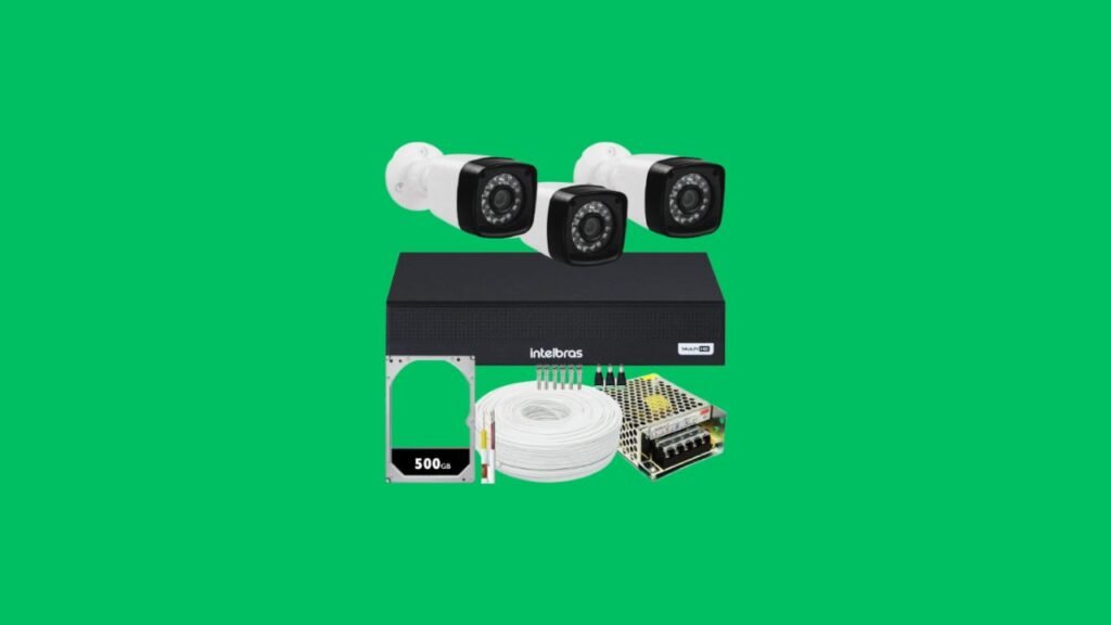 Análise do Kit 3 câmeras segurança Intelbras 1004 1 Kit 3 cameras seguranca 2 mega Full HD IR DVR Intelbras 1004